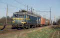 NMBS 2329 + container train (Antwerp - Muizen) at Kontich (B), February 2002