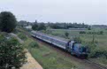 CFR 83 0433 + 4 MAV coaches as passenger train R 365 (Budapest Nuygati, H - Oradea, RO) leaves Biharkeresztes (H) on 9 June 2002