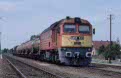 MAV M62 191 + freight train from Debrecen (H) to Nyirabrany (H) at Nyirabrany (H) on 14 June 2002