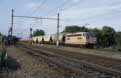 SNCF 425570 + grain train from Paris (F) to Orlans (F) at Guillerval (F) on 29 June 2002