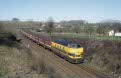 NMBS 6315 + 5 M2 coaches as train L 1860 (Gent St. Pieters - Geraardsbergen) at Lierde (B), 2 March 2002