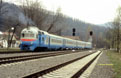 UZ D1 799 pulls out of Yaremcha (UA) as passenger train 6441 (Kolomyia, UA - Rakhiv, UA) on 18 April 2005.