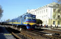 UZ DR1A-272 arrives at Poltava Pivdenna (UA) with a passenger train from Post-Vorskla (UA) to Charkiv (UA) on 27 April 2005.