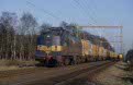 ACTS 1253 + empty ACTS garbage train 46206 (Schwarze Pumpe, BRD - Onnen, NL) at Bathmen (NL) on 8 December 2002