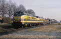 NMBS 5178 + 5157 + empty zinc ore train 49663 (Budel - Antwerpen Lillo, Belgium) at departure in Budel (NL), January 2002