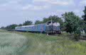CFR 80 0172 + 5 CFR coaches as passenger train P 2688 (Sannicolau Mare, RO - Timisoara Nord, RO) at Sandra (RO) on 13 June 2002