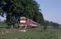 CD 742 119 + 2 CD coaches as passenger train from Libun (CZ) to Turnov (CZ) at Karlovice Sedmihorky (CZ) on 9 May 2002