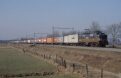 ACTS 1252 + Vos Veendam container train 60244 + NMBS 6228 (in use by ACTS) (Kijfhoek, NL - Onnen, NL) at Soest (NL) on 26 February 2003
