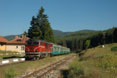 BDZ 77.005 + 5 BDZ coaches as train Ord 16102 (Dobrinishte, BG - Septemvri, BG) at Avramovo (BG), 26 June 2005.