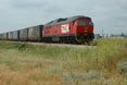 BDZ 07.033 + Mega Combi trailer train from Duisburg (BRD) to Istanbul (TK) at Ljubimec (BG), 28 June 2005.