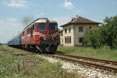 BDZ 06.066 + 4 BDZ coaches as train Ord 40161 (Dimitrovgrad, BG - Momchilgrad, BG) at Uzundzkovo (BG), 29 June 2005.