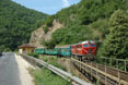BDZ 75.006 + 5 BDZ coaches as train Ord 16102 (Dobrinishte, BG - Septemvri, BG) at Cepina (BG), 1 July 2005.