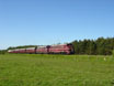 DSB Museumstog's MY 1101 + MY 1001 + 5 coaches as empty working from Viborg to Randers at Middelhede on 23 May 2004.