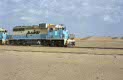 SNIM CC 113 + CC 114 + mineral train (Zourate - Nouadhibou) between Choum and Touajil (Mauritania) on 22 December 2001